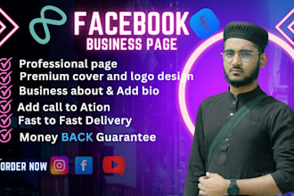 create a facebook business page and set up your account