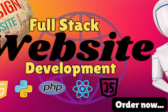develop responsive website frontend and backend  as a full stack developer