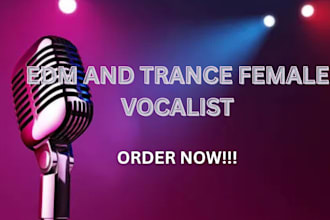 be female vocalist for edm trance techno house deep house facemelting 80s rock