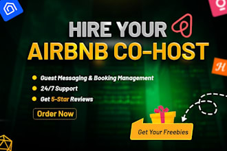 be your airbnb cohost with 24x7 guest communication and booking management