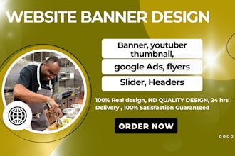 design website banner, header deshign and shopify banner