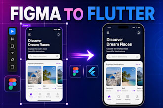 design flutter apps, bespoke flutter UI, convert figma to flutter and fix bugs