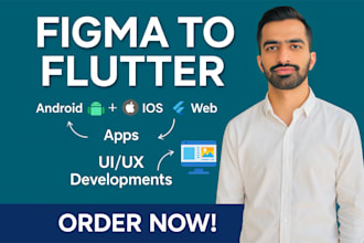 design flutter apps, bespoke flutter UI, convert figma to flutter and fix bugs