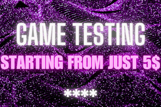 test your game and share a clear review