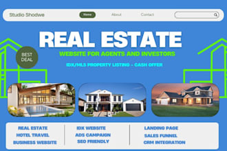 build real estate website, realtors property  with idx mls listing