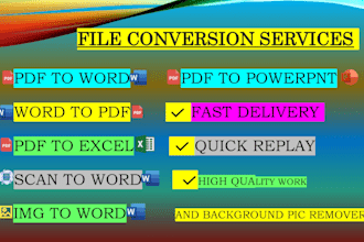 professionally convert word to PDF, PDF to word, and remove background picture