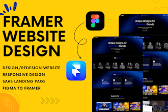 design or redesign framer website and figma to framer