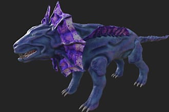 create high quality 3d creature models with textures
