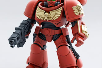 design an warhammer 40k character art illustration