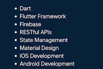 build mobile app, android ios app, flutter developer