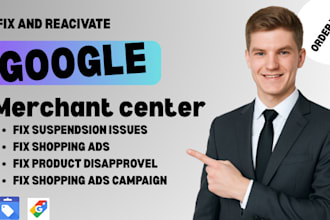 fix your suspension google merchant center misrepresentation reactivate gmc