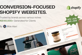 design a conversion focused shopify website