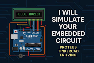 simulate your embedded circuit using proteus, tinkercad, or fritzing