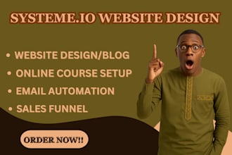 build systeme io landing page systeme io sales funnel systeme io website design