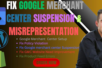 fix google merchant center suspension and shopping ads campaign
