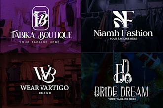 design minimalist initial letters, monogram and urban clothing brand logo