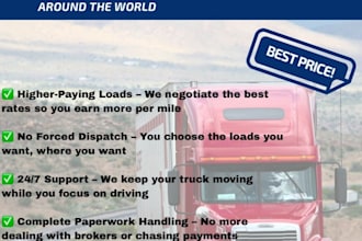dispatch trucks and handle logistics paperwork for your trucking business