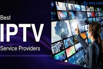 offer you m3u playlist, reseller panel, credits, subscription, with iptv channel