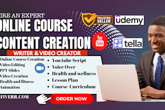 be ebook writer and editor, create ebook online course content