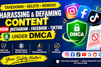 takedown delete remove content post tiktok instagram fb google reddit by dmca