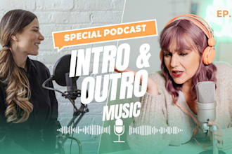 produce podcast jingle intro and outro music theme songs radio ready jingle