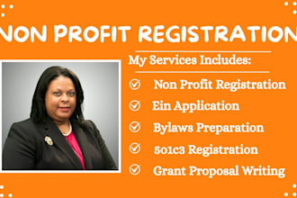 non profit registration, draft 501c3 nonprofit, corporate bylaws, cage code, ein
