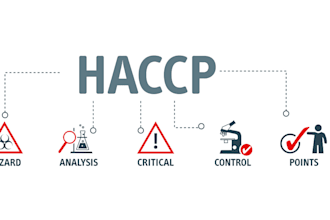 make full customized haccp or food safety plan, procedures