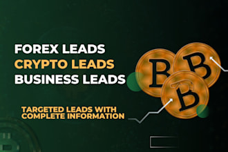 provide you forex crypto depositor leads coin base leads