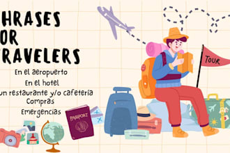 teach you practical spanish for travelers and tourists