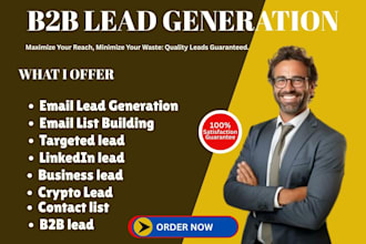b2b targeted lead , crypto lead and promotional lead