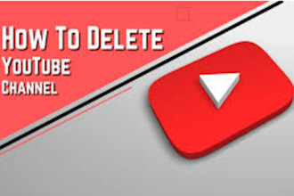 delete youtube channel and remove negative video