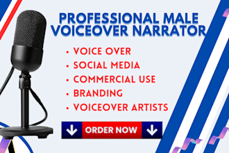 record aspiring male social media voiceover for radio, TV, youtube, ads sportify