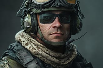 draw unique military character