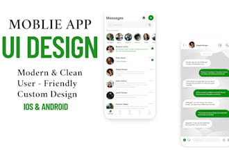 design a clean and modern mobile app UI in figma