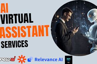 build ai virtual assistance with n8n vapi zapier relevance ai crewai python