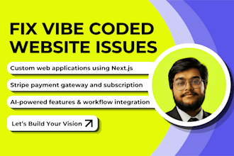 fix vibe coded website issues