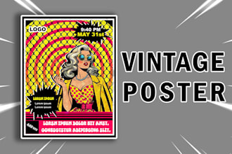 make retro posters or movie poster