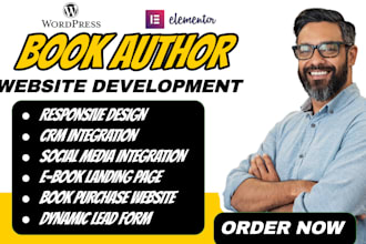 build author website, book author website, ebook landing page, business website