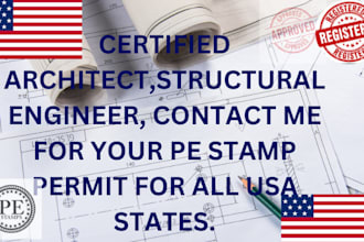 licensed architect structural engineer pe stamp in oklahoma hawaii oregon kansas