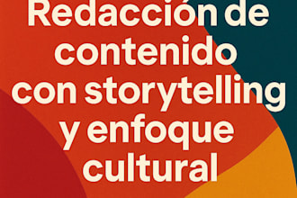 write original content with storytelling and cultural focus