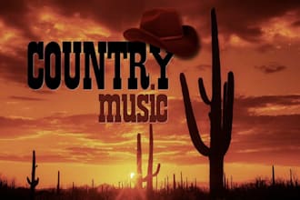 write and produce a custom tradition country storytelling, heartbreak love song
