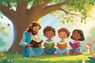 create beautiful christian children book and bible story illustrations