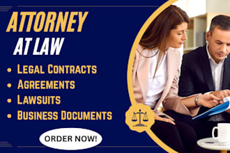 draft legal contracts, agreements, lawsuits, nda, and business documents