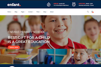 design dynamic kindergarten website daycare website preschool kindergarten web
