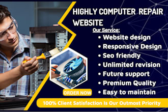 design phone repair website mobile repair website computer repair, laptop leads