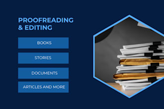 proofread and edit with a keen attention to detail