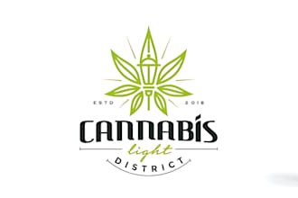 do a professional weed cannabis logo for your brand