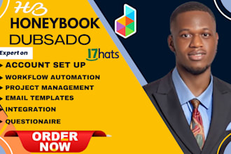 setup honeybook automation, dubsado workflow project management, 17hats CRM