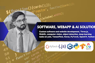 code,develop custom software,web app, webgl ai website 3d object detection model