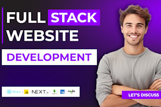 develop full stack web apps using react, next js, node js and mongodb